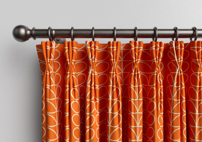 Orla Kiely Linear Stem, Persimmon - Made to Measure Curtains - Image 11